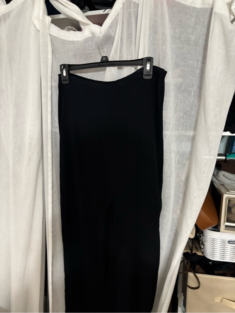 Reformation Black High-Slit Skirt - Picture 5 of 6